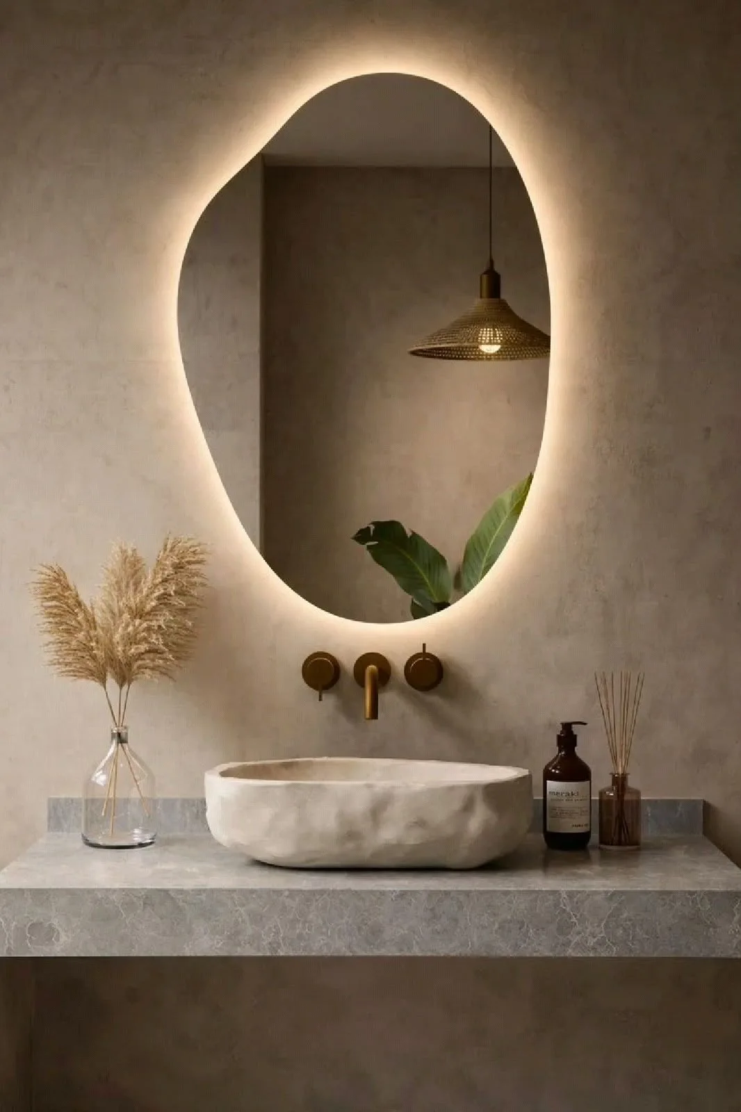 modren bathroom mirror design