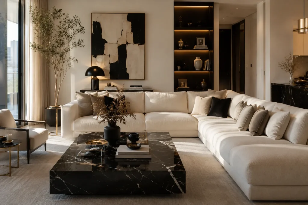 Black Marble Coffee Table