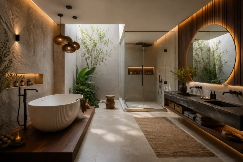 High end bathroom