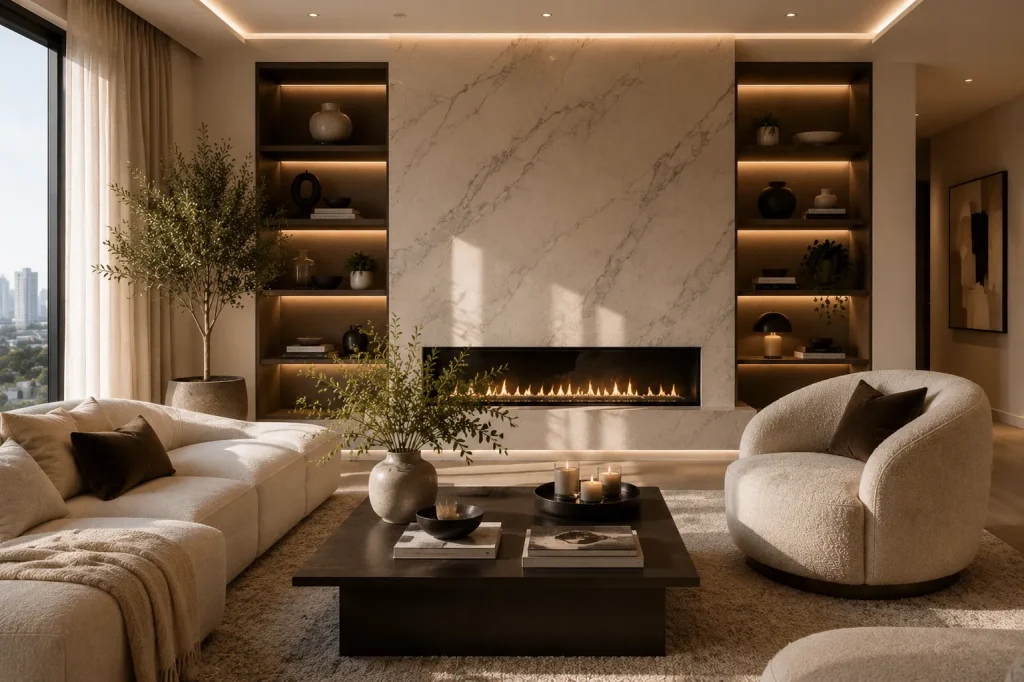 Install a Modern Fireplace Wall