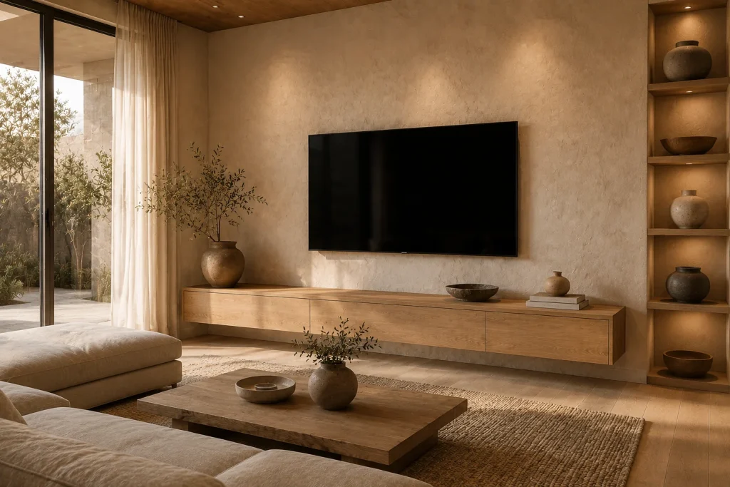 Japandi TV Wall